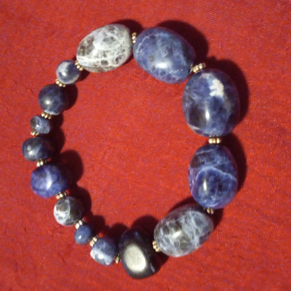 Blue lapis stone bracelet